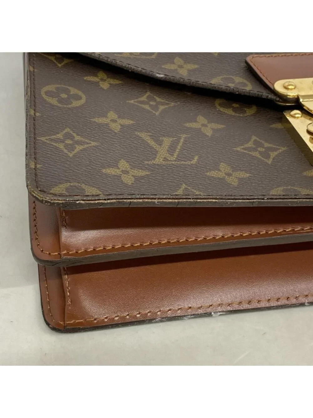 Louis Vuitton Monogram Concorde Brown Handbag